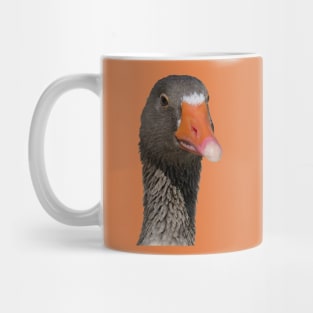 Neck Up Photograph Portrait Of A Geeky Looking Brown Duck Mug